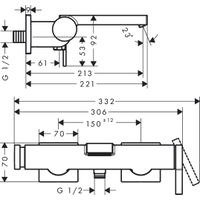 Смесиетль для ванны Hansgrohe Tecturis E 73420000 хром — 2