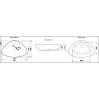 Раковина CeramaLux 7472B — 4