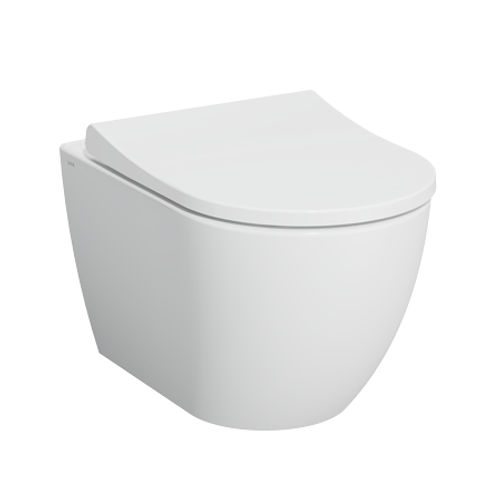 Подвесной унитаз Vitra Mia Round SmoothFlush безободковый с сиденьем Soft-Close / 7510B003-0075+801-003-019