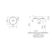 Раковина Vitra Metropole 7532B003-0673 40 см с переливом — 3