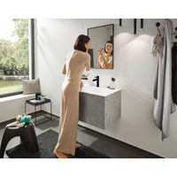 Смеситель для раковины Hansgrohe Finoris 110 с донным клапаном / 76023670 матовый черный — 2