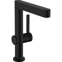 Смеситель для раковины Hansgrohe Finoris 230 с донным клапаном / 76060670 матовый черный — 1