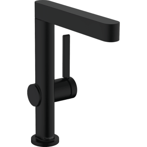 Смеситель для раковины Hansgrohe Finoris 230 с донным клапаном / 76060670 матовый черный
