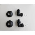 Маргроид 762SCH0504 Соединение угловое со сгоном 3/4"x1/2" г/ш черный матовый + отражатели