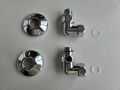 Маргроид 762SCH0504 Соединение угловое со сгоном 3/4"x1/2" г/ш хром + отражатели