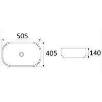 Раковина CeramaLux 78104-1MB — 3
