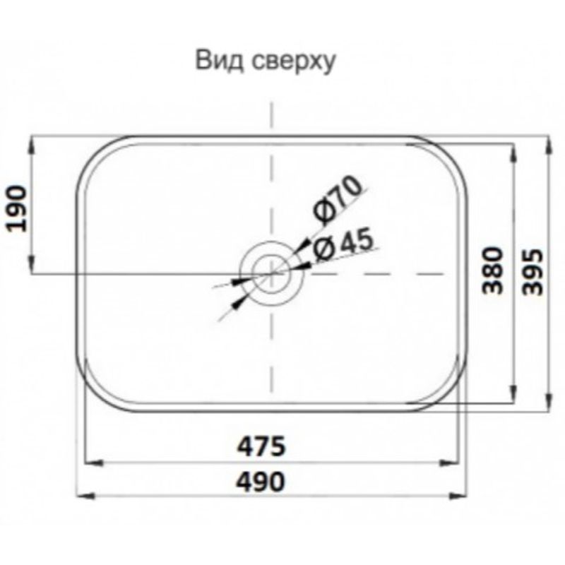 Раковина CeramaLux 78104MB
