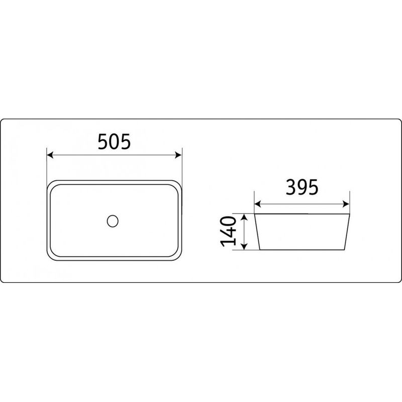 Раковина CeramaLux 78104MW