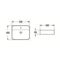 Раковина CeramaLux 78575 — 2