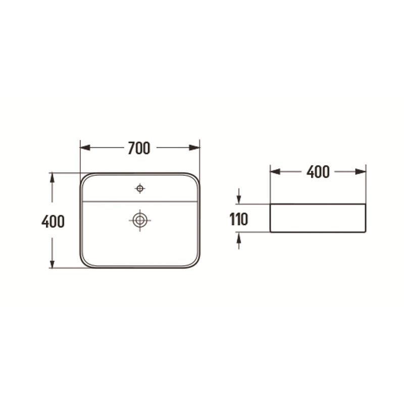 Раковина CeramaLux 78575