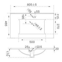 Раквина CeramaLux 807-80 — 4
