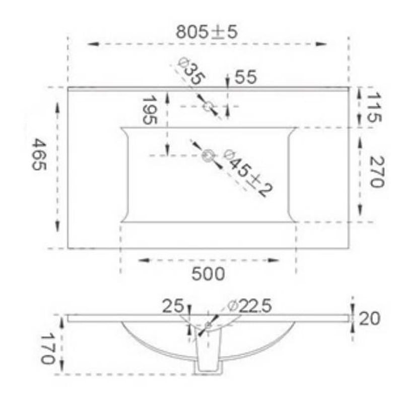 Раквина CeramaLux 807-80