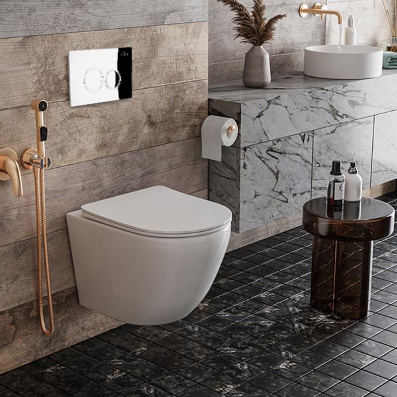 Инсталляция для унитаза Roxen StounFix Dual Fresh 812643 4 в 1 (состоит из: 710200, Santi 410260CH)