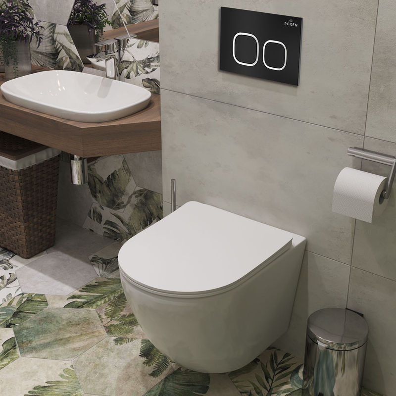 Инсталляция для унитаза Roxen StounFix Dual Fresh 828474 4 в 1 (состоит из: 710200, Santi 410280B)