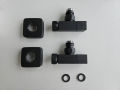 Маргроид 855-504 Вентиль запорный угловой 3/4''х1/2'' г/ш квадратный черный матовый + отражатели
