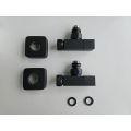 Маргроид 855-504 Вентиль запорный угловой 3/4''х1/2'' г/ш квадратный черный матовый + отражатели
