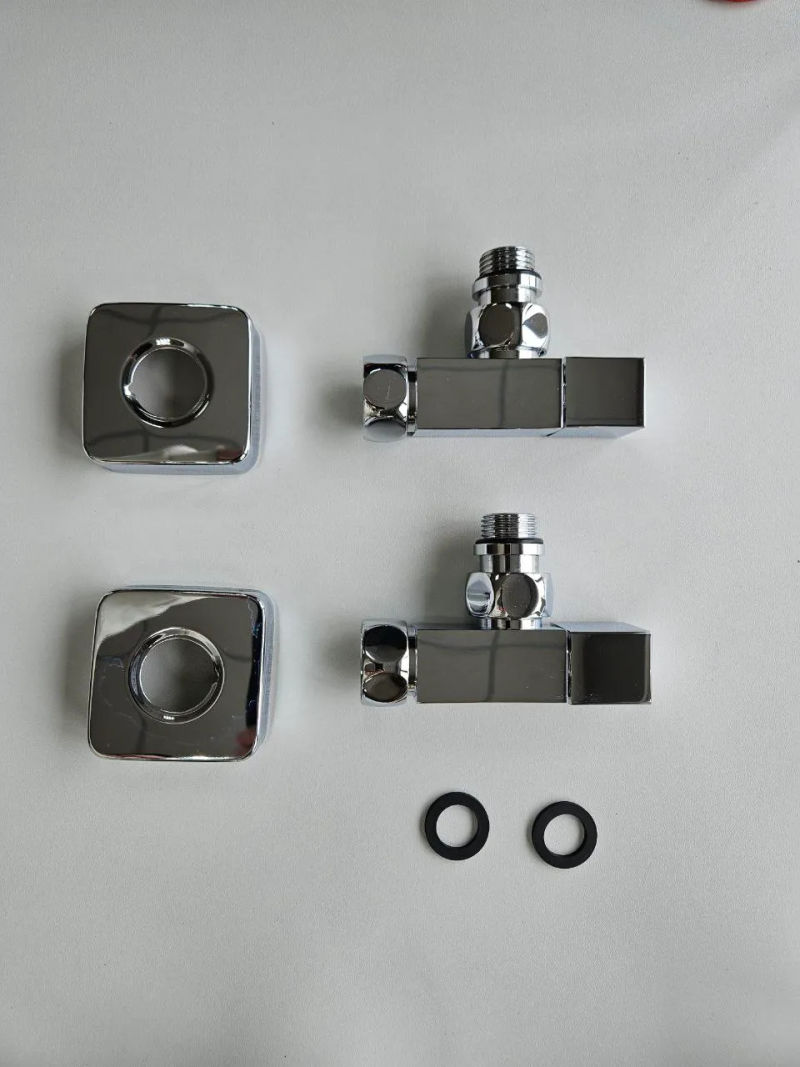 Маргроид 855-504 Вентиль запорный угловой 3/4''х1/2'' г/ш квадратный хром + отражатели