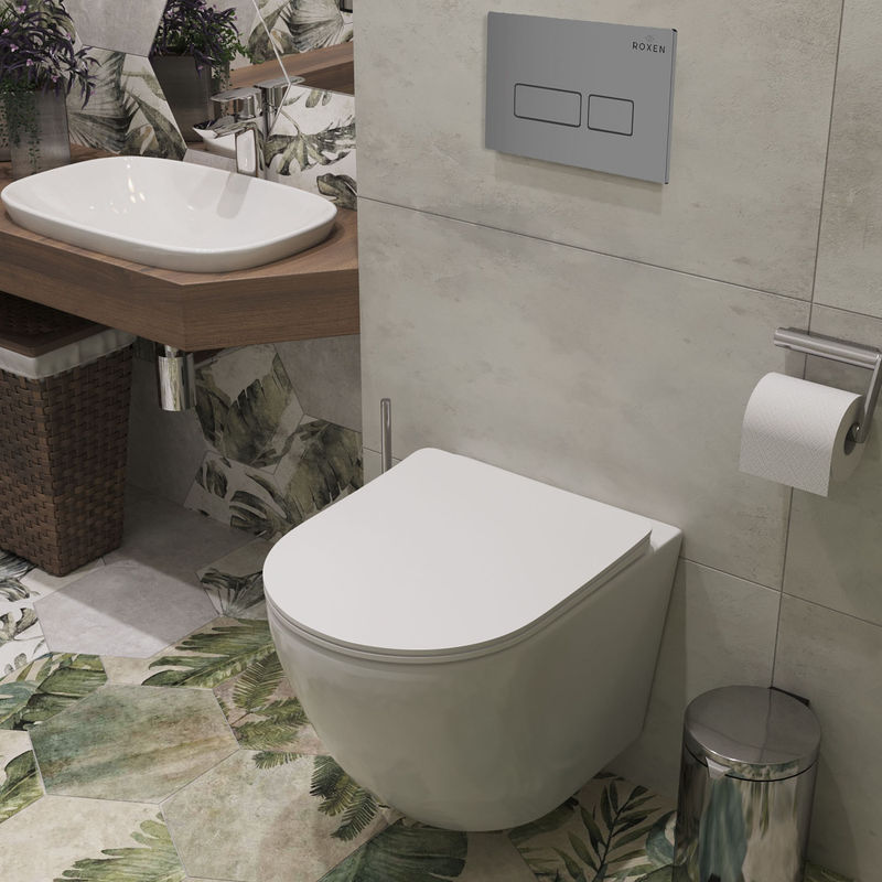 Инсталляция для унитаза Roxen StounFix Dual Fresh 856831 4 в 1 (состоит из: 710200, Caspia 410280M)