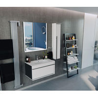 Тумба с раковиной Roca Aneto 80 см 857430806 + 32799C000 белый глянцевый/черный — 7