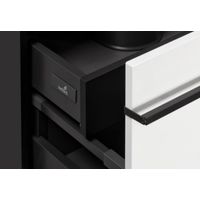 Тумба с раковиной Roca Aneto 80 см 857430806 + 32799C000 белый глянцевый/черный — 5