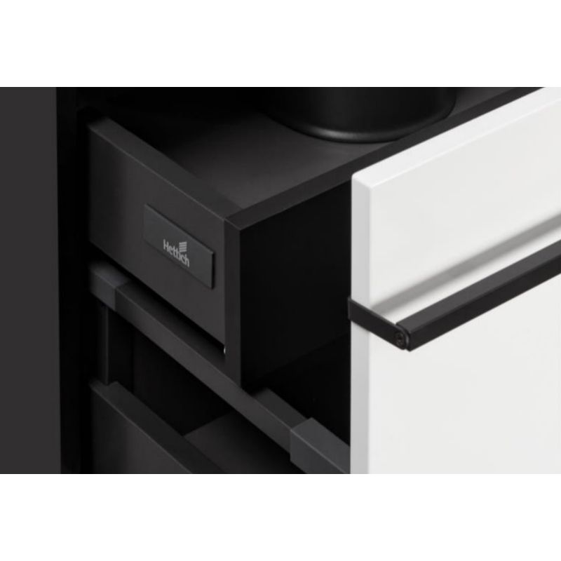 Тумба с раковиной Roca Aneto 80 см 857430806 + 32799C000 белый глянцевый/черный