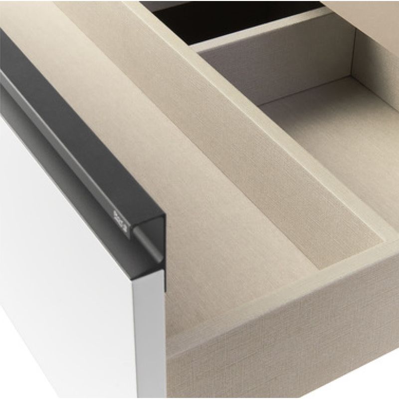 Тумба с раковиной Roca Domi 80 см 857459806 + 32799C000 белый глянцевый/черный