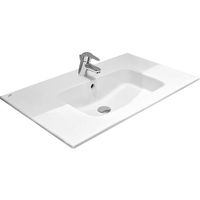 Тумба с раковиной Roca Victoria 80 см 857470806 + 32799C000 белый глянцевый — 2