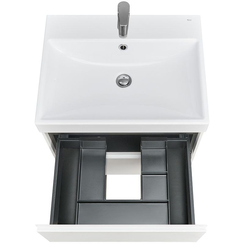 Тумба с раковиной Roca Ona 60 см 857613509 + ZRU9307561 белый матовый