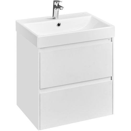 Тумба с раковиной Roca Ona 60 см 857613509 + ZRU9307561 белый матовый