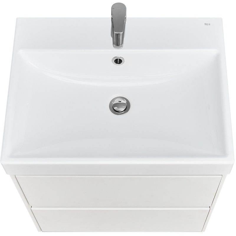Тумба с раковиной Roca Ona 60 см 857613509 + ZRU9307561 белый матовый