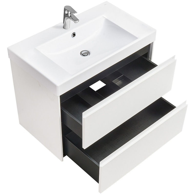 Тумба с раковиной Roca Ona 80 см 857630509 + 32799C000 белый матовый