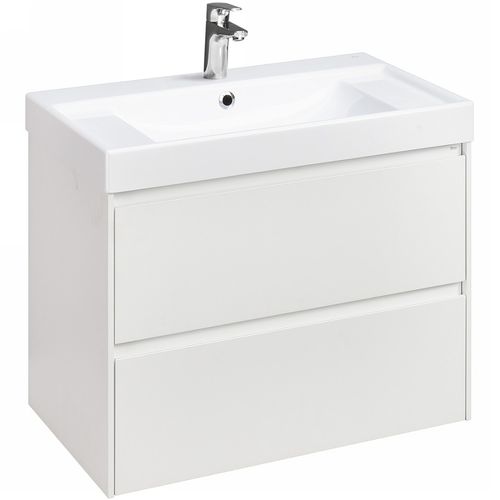 Тумба с раковиной Roca Ona 80 см 857630509 + ZRU9307562 белый матовый