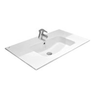 Тумба с раковиной Roca Ona 80 см 857630513 + 32799C000 зеленый матовый — 2