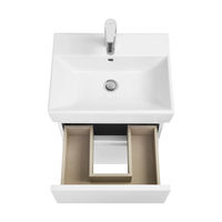 Тумба с раковиной Roca Oleta 50 см 857638806 + 3274C300Y белый глянцевый — 4