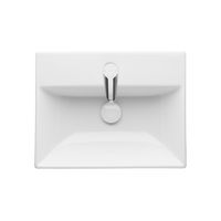 Тумба с раковиной Roca Oleta 50 см 857638806 + 3274C300Y белый глянцевый — 8