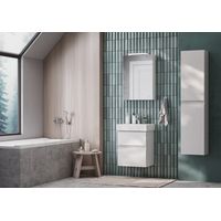 Тумба с раковиной Roca Oleta 50 см 857638806 + 3274C300Y белый глянцевый — 9