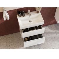 Тумба с раковиной Roca Oleta 60 см 857639501 + 3274C400Y белый матовый — 10