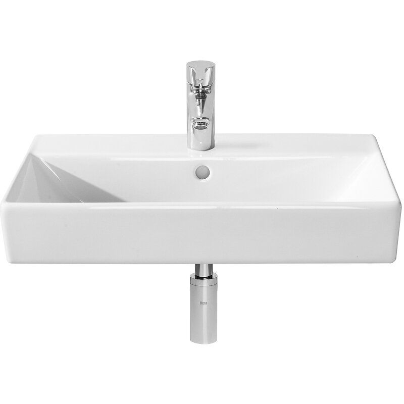 Тумба с раковиной Roca Oleta 60 см 857639501 + 3274C400Y белый матовый