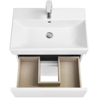 Тумба с раковиной Roca Oleta 60 см 857639501 + 3274C400Y белый матовый — 3