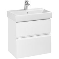 Тумба с раковиной Roca Oleta 60 см 857639501 + 3274C400Y белый матовый — 1