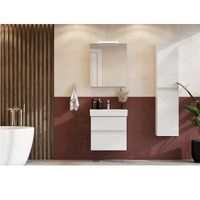 Тумба с раковиной Roca Oleta 60 см 857639806 + 3274C400Y белый глянцевый — 11