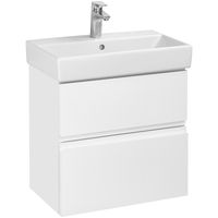 Тумба с раковиной Roca Oleta 60 см 857639806 + 3274C400Y белый глянцевый — 1