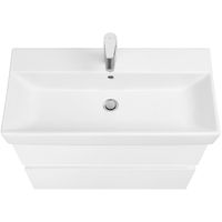 Тумба с раковиной Roca Oleta 80 см 857640501 + 3274C500Y белый матовый — 2