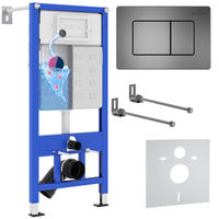 Инсталляция для унитаза Roxen StounFix Dual Fresh 859290 4 в 1 (состоит из: 710200, Steel 420280G) — 1