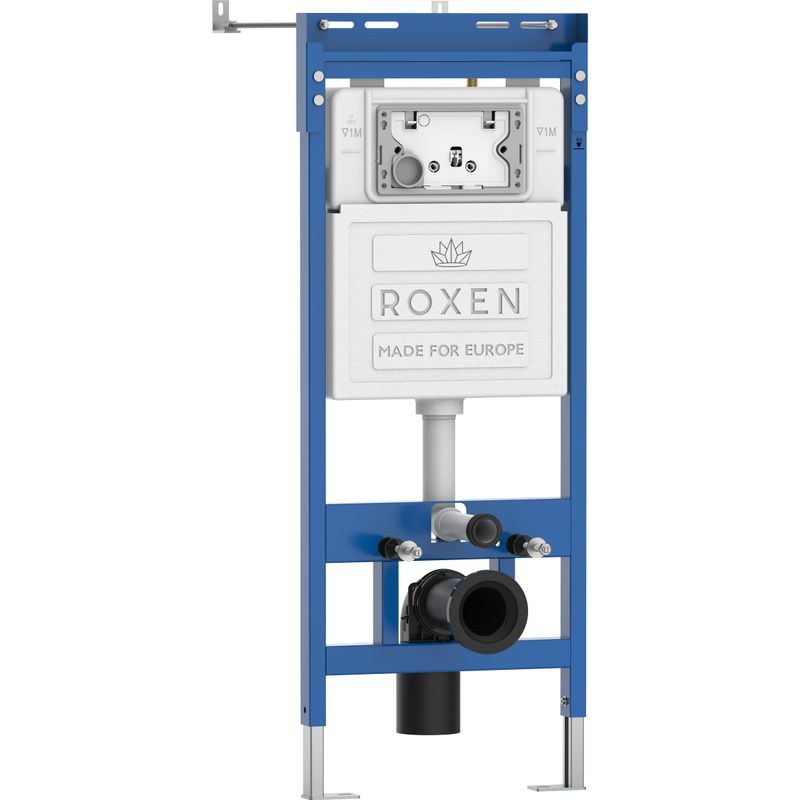 Инсталляция для унитаза Roxen StounFix Dual Fresh 868304 4 в 1 (состоит из: 710200, Steel 420260G)