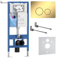 Инсталляция для унитаза Roxen StounFix Dual Fresh 868400 4 в 1 (состоит из: 710200, Steel 420260-CHG) — 1