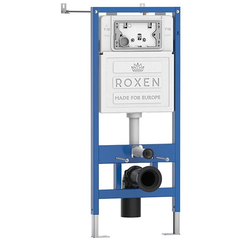 Унитаз подвесной с инсталляцией Roxen StounFix Dual Fresh 868417 6 в 1 (состоит из: 710200, Caspia 410280DG, 530205-01-L)