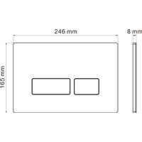 Унитаз подвесной с инсталляцией Roxen StounFix Dual Fresh 868417 6 в 1 (состоит из: 710200, Caspia 410280DG, 530205-01-L) — 18