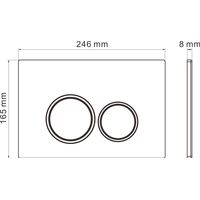 Унитаз подвесной с инсталляцией Roxen StounFix Dual Fresh 868431 6 в 1 (состоит из: 710200, Santi 410260G, 530205-01-L) — 18