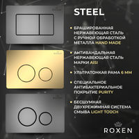 Унитаз подвесной с инсталляцией Roxen StounFix Dual Fresh 868472 6 в 1 (состоит из: 710200, Steel 420260-CHG, 530135-01X) — 17